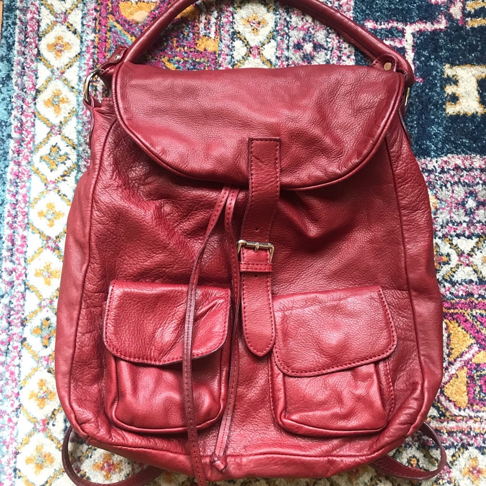 Genuine Italian Leather Backpack